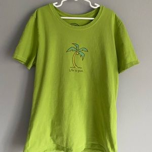 lime green life is good tee!!
